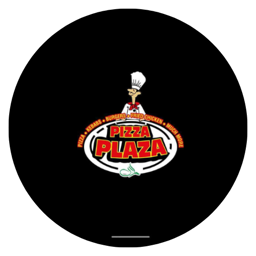 Pizza Plaza logo.